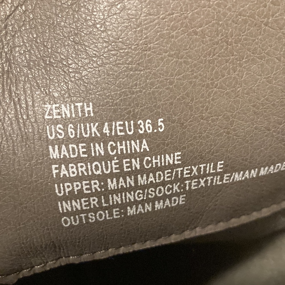 NWOT Zenith Patterned Grey Black High Riding Boot Womens Size 6 - Picture 8 of 8